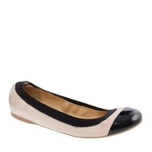 J. Crew Mila Cap Ballet Flat in Champagne, Size 6